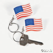 USA Flag Key Chains<br>2"-144 piece(s)
